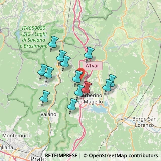 Mappa Via Mangona, 50031 Barberino di Mugello FI, Italia (6.17692)