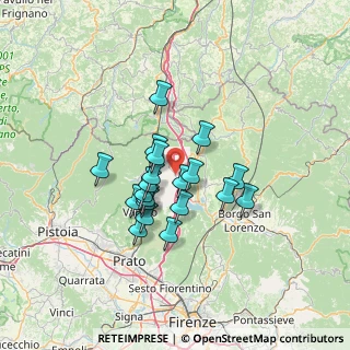 Mappa Via Mangona, 50031 Barberino di Mugello FI, Italia (10.466)