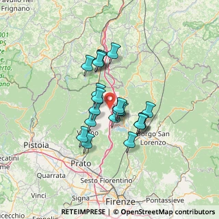 Mappa Via Mangona, 50031 Barberino di Mugello FI, Italia (10.363)