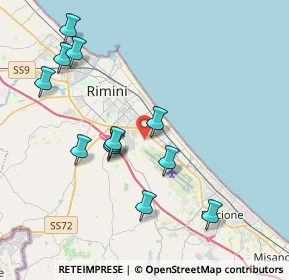 Mappa Via Bernardino Varisco, 47924 Rimini RN, Italia (4.06167)