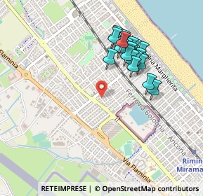 Mappa Via Amedeo Avogadro, 47924 Rivazzurra RN, Italia (0.429)