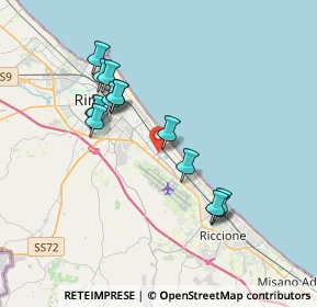 Mappa Via Amedeo Avogadro, 47924 Rivazzurra RN, Italia (3.485)