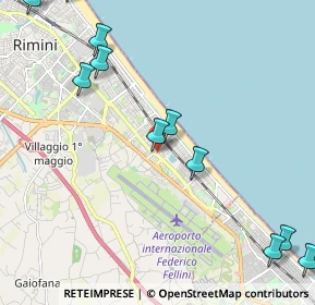 Mappa Via Amedeo Avogadro, 47924 Rivazzurra RN, Italia (3.00833)