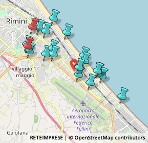 Mappa Via Amedeo Avogadro, 47924 Rivazzurra RN, Italia (1.782)