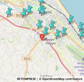 Mappa Via del Terrapieno, 47924 Rimini RN, Italia (2.44214)
