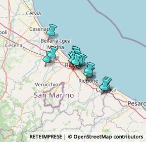 Mappa Via del Terrapieno, 47924 Rimini RN, Italia (7.93)