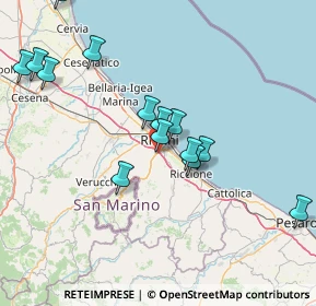 Mappa Via del Terrapieno, 47924 Rimini RN, Italia (15.81143)