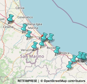 Mappa Via del Terrapieno, 47924 Rimini RN, Italia (18.99286)