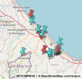 Mappa Via del Terrapieno, 47924 Rimini RN, Italia (6.50824)