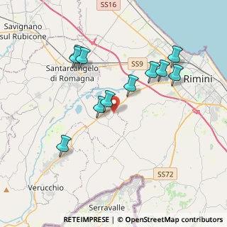 Mappa Via dei Ciclamini, 47822 Santarcangelo di Romagna RN, Italia (3.73818)