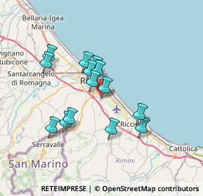 Mappa Gros Rimini, 47924 Rimini RN, Italia (6.06714)