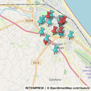 Mappa Via della Gazzella, 47923 Rimini RN, Italia (1.8625)