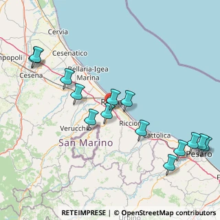 Mappa Via della Gazzella, 47923 Rimini RN, Italia (18.99714)