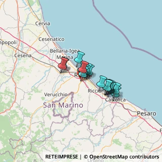 Mappa Via della Gazzella, 47923 Rimini RN, Italia (8.13706)