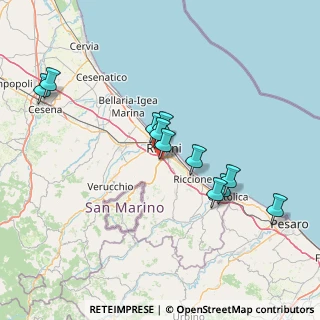 Mappa Via della Gazzella, 47923 Rimini RN, Italia (13.89091)