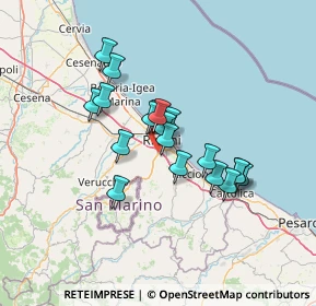 Mappa Via della Gazzella, 47923 Rimini RN, Italia (10.78737)