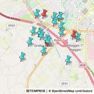 Mappa Via della Gazzella, 47923 Rimini RN, Italia (0.933)
