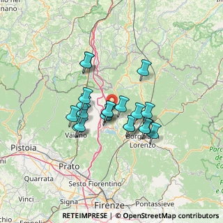 Mappa Via Erbaia, 50031 Barberino di Mugello FI, Italia (10.64)
