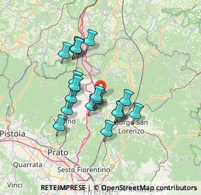 Mappa Via Erbaia, 50031 Barberino di Mugello FI, Italia (11.0155)