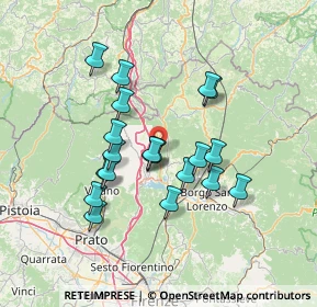 Mappa Via Erbaia, 50031 Barberino di Mugello FI, Italia (12.297)