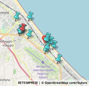 Mappa Viale Sarsina, 47924 Rimini RN, Italia (1.624)