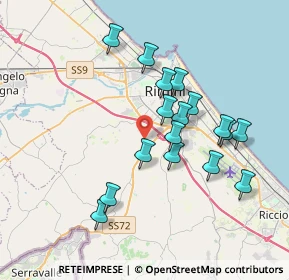 Mappa Via della Grotta Rossa, 47923 Rimini RN, Italia (3.44882)