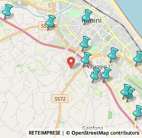 Mappa Via della Grotta Rossa, 47923 Rimini RN, Italia (2.70167)