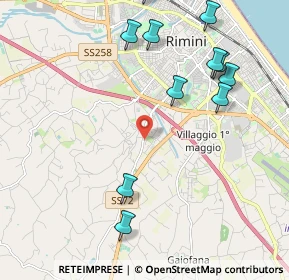 Mappa Via della Grotta Rossa, 47923 Rimini RN, Italia (2.68917)