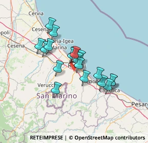 Mappa Via della Grotta Rossa, 47923 Rimini RN, Italia (10.77632)