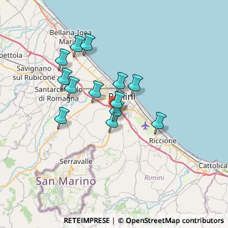 Mappa Via della Grotta Rossa, 47923 Rimini RN, Italia (6.03)