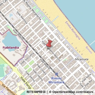 Mappa Viale Guglielmo Marconi, 33/a, 47924 Rimini, Rimini (Emilia Romagna)