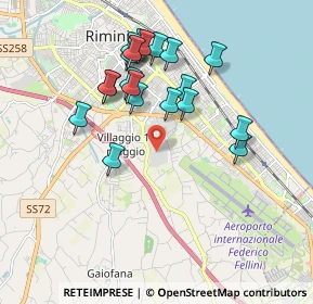 Mappa Centro Direzionale Ovest, 47924 Rimini RN, Italia (1.7935)