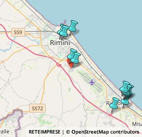 Mappa Centro Direzionale Ovest, 47924 Rimini RN, Italia (4.78909)