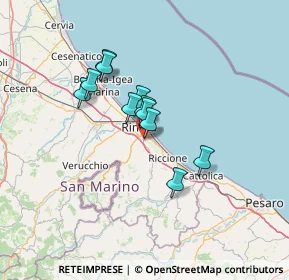 Mappa Centro Direzionale Ovest, 47924 Rimini RN, Italia (9.86455)