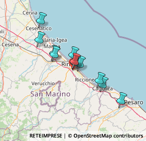 Mappa Centro Direzionale Ovest, 47924 Rimini RN, Italia (11.11455)