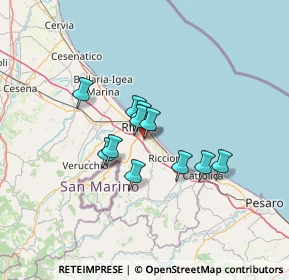 Mappa Centro Direzionale Ovest, 47924 Rimini RN, Italia (9.42727)