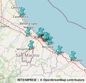 Mappa Via Aldo Musiani, 47924 Rimini RN, Italia (15.14833)