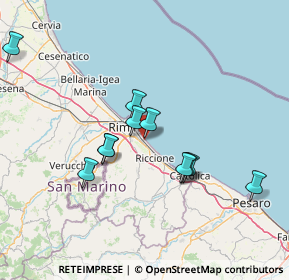 Mappa Viale Pontinia, 47924 Rimini RN, Italia (13.35545)