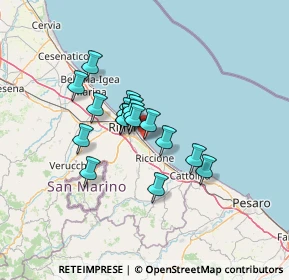 Mappa Viale Pontinia, 47924 Rimini RN, Italia (9.58176)