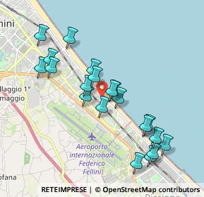 Mappa Viale Pontinia, 47924 Rimini RN, Italia (1.897)