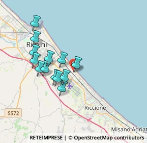 Mappa Viale Pontinia, 47924 Rimini RN, Italia (3.27308)