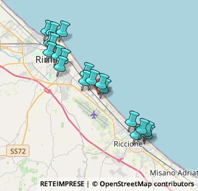 Mappa Viale Tirrenia, 47924 Rimini RN, Italia (3.83158)