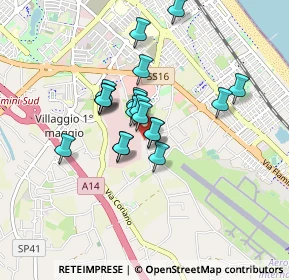 Mappa Presso Clinica Regina Salutis Via Macanno n. 69 Secondo Piano Centro Direzionale Minerva, 47924 Rimini RN, Italia (0.6495)