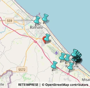 Mappa Presso Clinica Regina Salutis Via Macanno n. 69 Secondo Piano Centro Direzionale Minerva, 47924 Rimini RN, Italia (5.38)