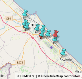 Mappa Presso Clinica Regina Salutis Via Macanno n. 69 Secondo Piano Centro Direzionale Minerva, 47924 Rimini RN, Italia (2.78909)