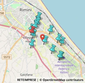 Mappa Presso Clinica Regina Salutis Via Macanno n. 69 Secondo Piano Centro Direzionale Minerva, 47924 Rimini RN, Italia (1.45467)