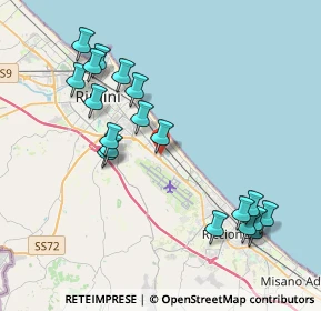 Mappa Via Eugenio Barsanti, 47924 Rimini RN, Italia (4.35842)