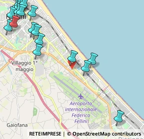 Mappa Via Eugenio Barsanti, 47924 Rimini RN, Italia (3.2845)