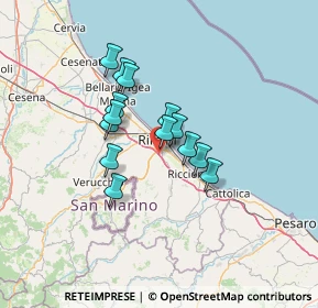 Mappa A14, 47924 Rimini RN, Italia (9.89571)