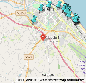 Mappa Via del Deviatore, 47924 Rimini RN, Italia (3.108)